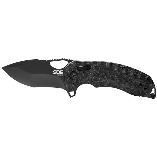 SOG Kiku XR 3.03" Folding Pocket Knife (Blackout)