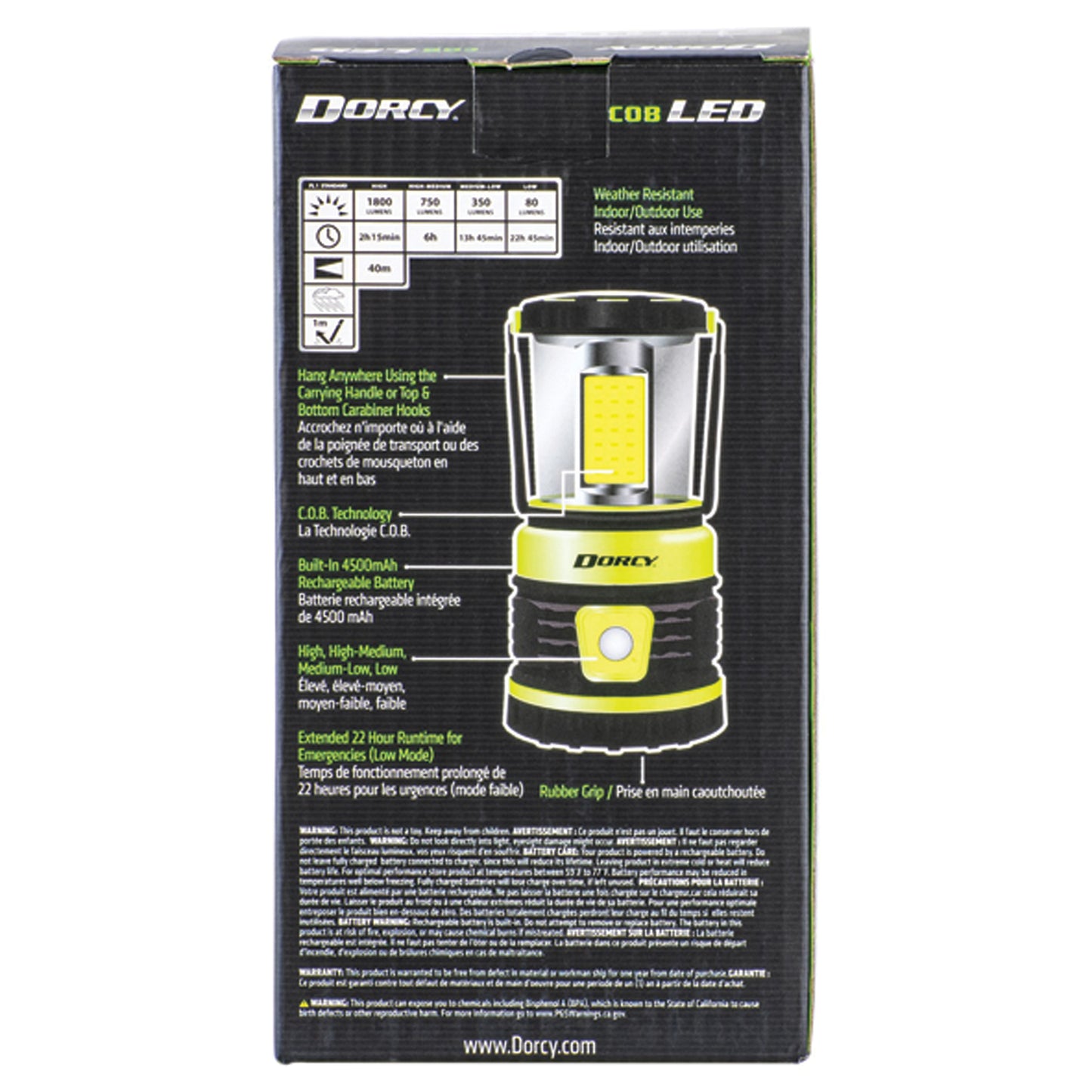 Dorcy® 1800 Lumen Rechargeable Adventure Lantern
