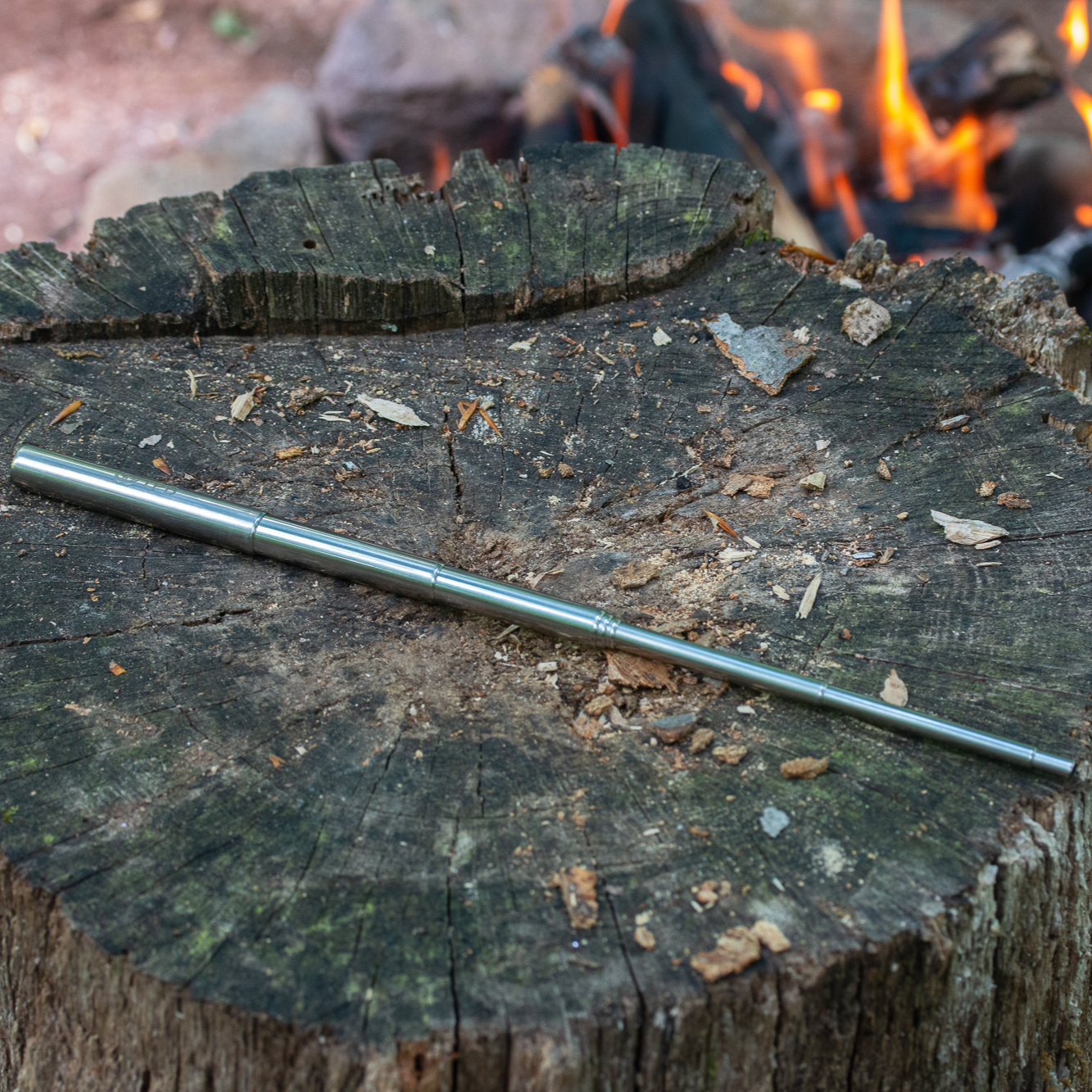 Stainless Steel Telescopic Fire Bellows Pocket Fire Blower Tool