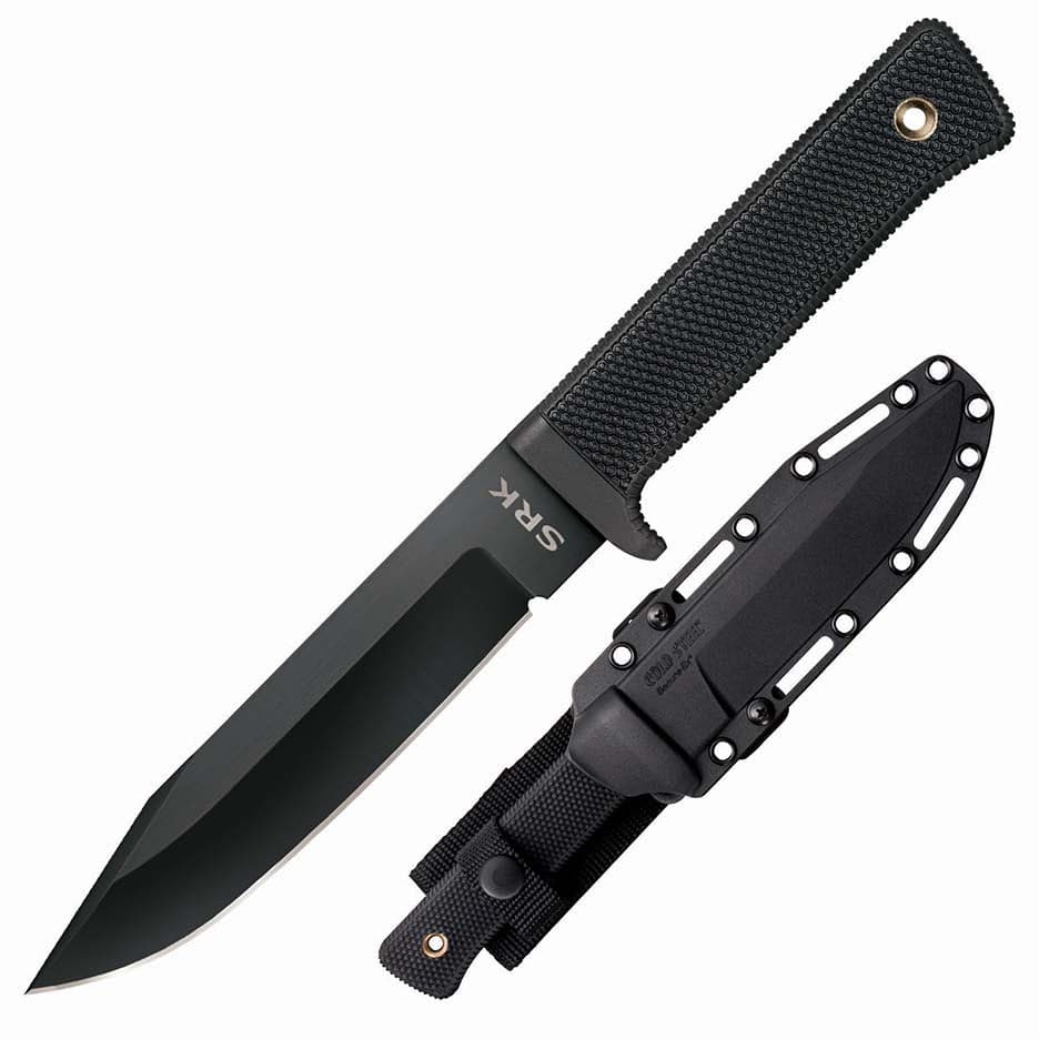 Cold Steel SRK Fixed Blade Knife 6" SK-5 Black Tanto Blade 49LCK