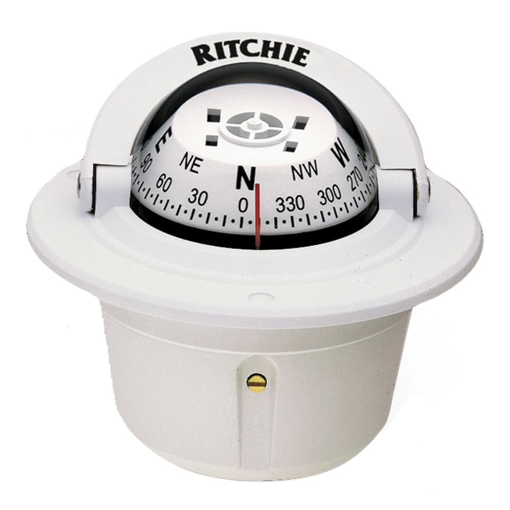 Ritchie Explorer Flush Mount Compass F-50W White 2-3/4in Dial