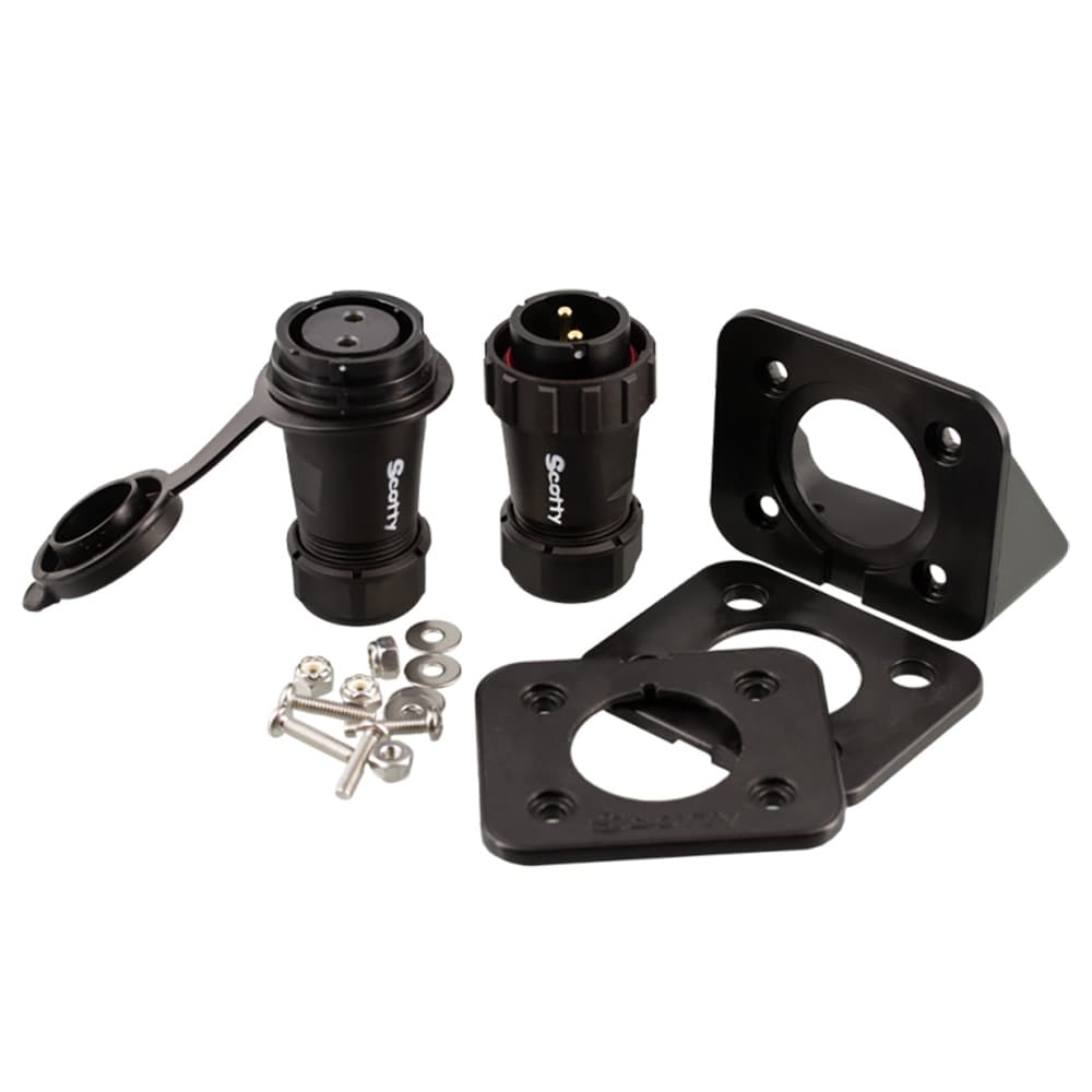Scotty 2121 Marine Grade 12V 30A IP67 Plug & Socket for Downriggers