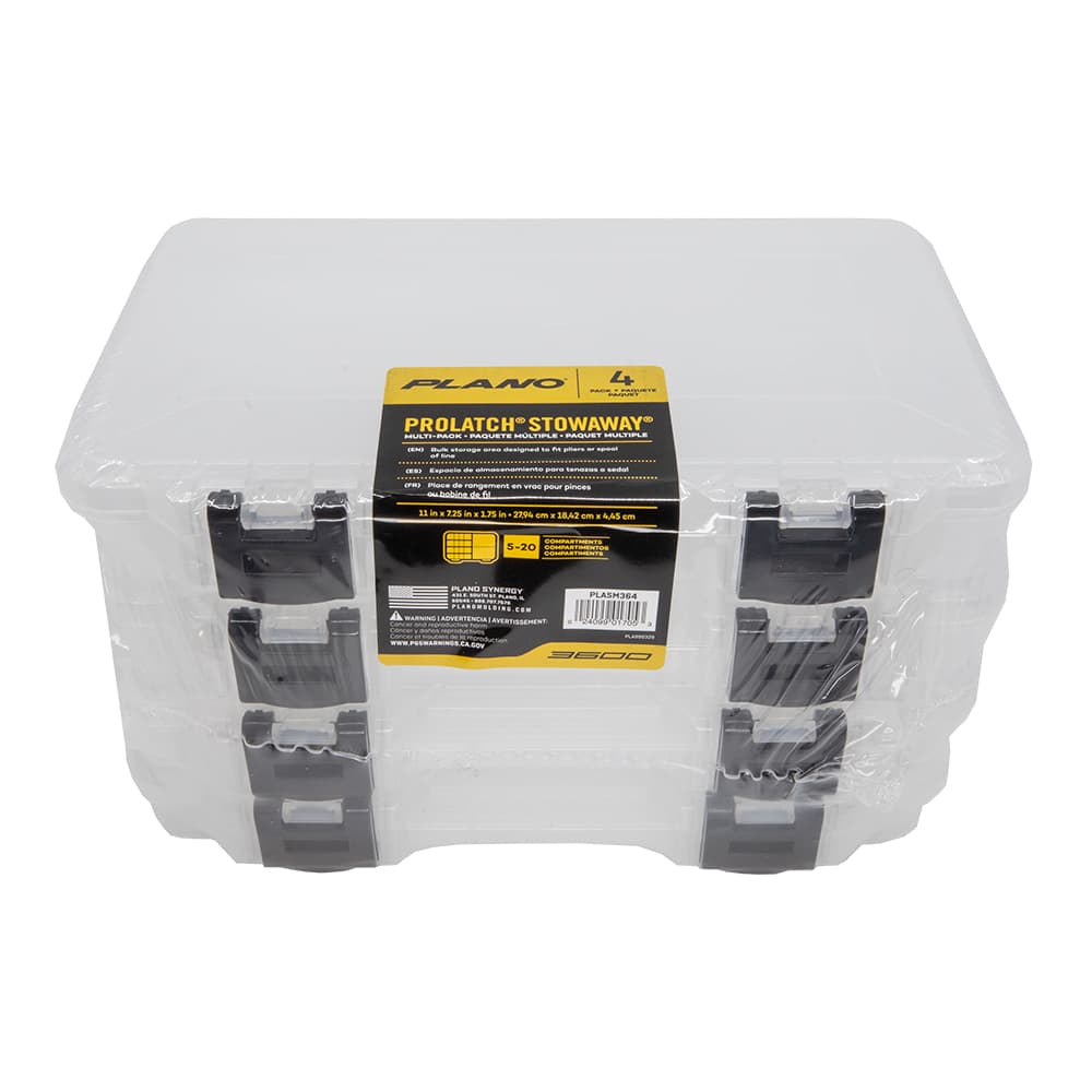 Plano 3650 ProLatch Stowaway PLASM364 Tackle Box 4 Pack