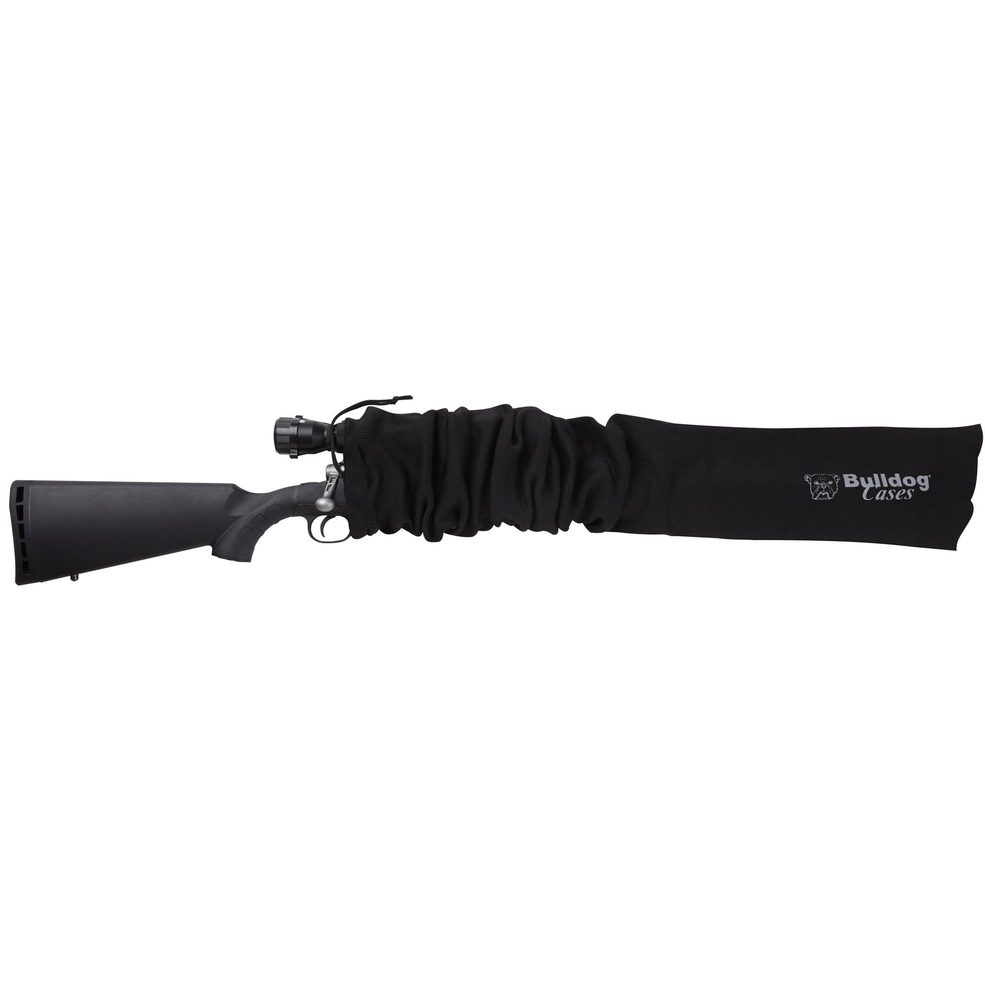 Bulldog Oversized Scoped Rifle Gun Sock BD152 52x6 in Black Moisture Resistant