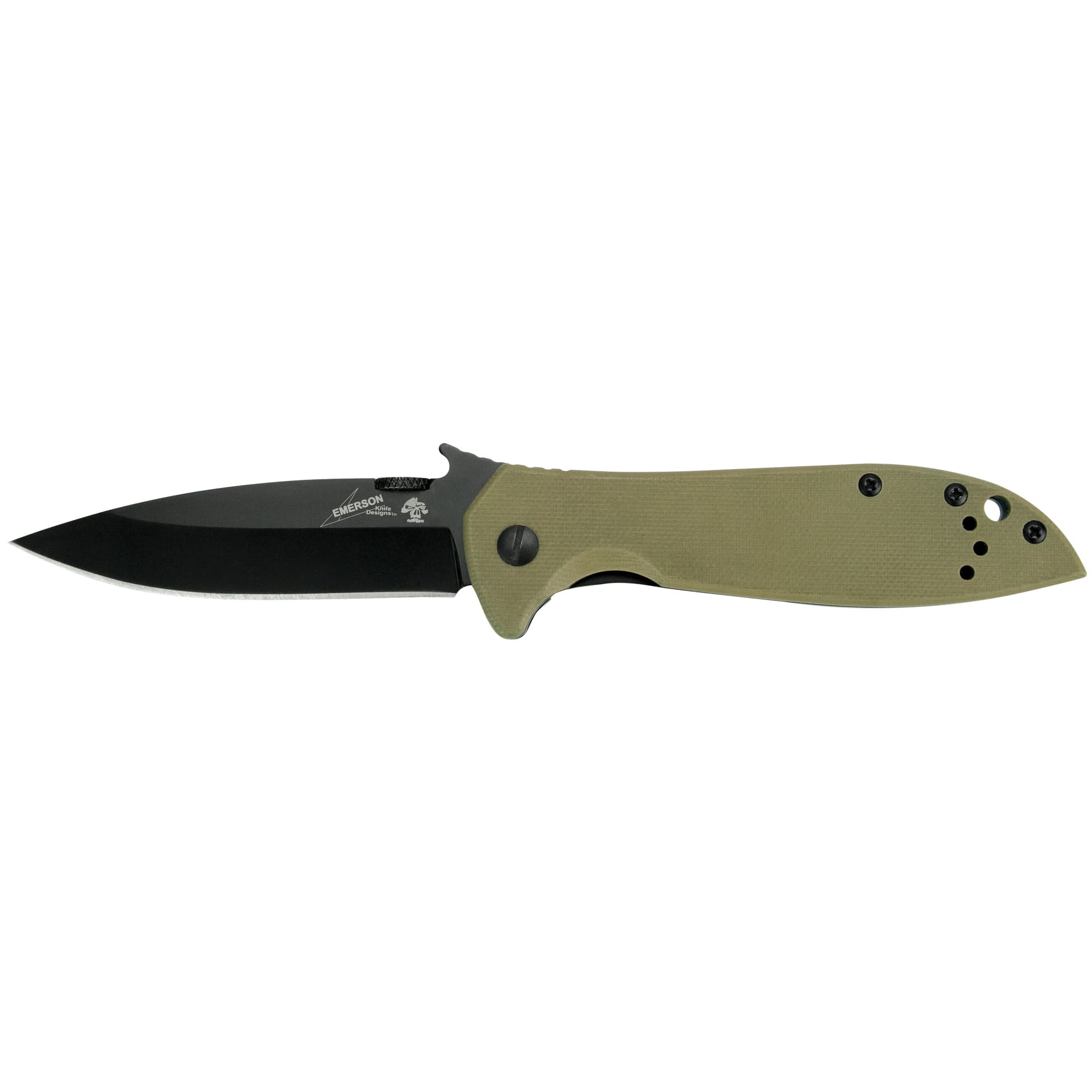 Kershaw Emerson CQC-4K Folding Knife 6054BRNBLK 8Cr14MoV Drop Point Blade