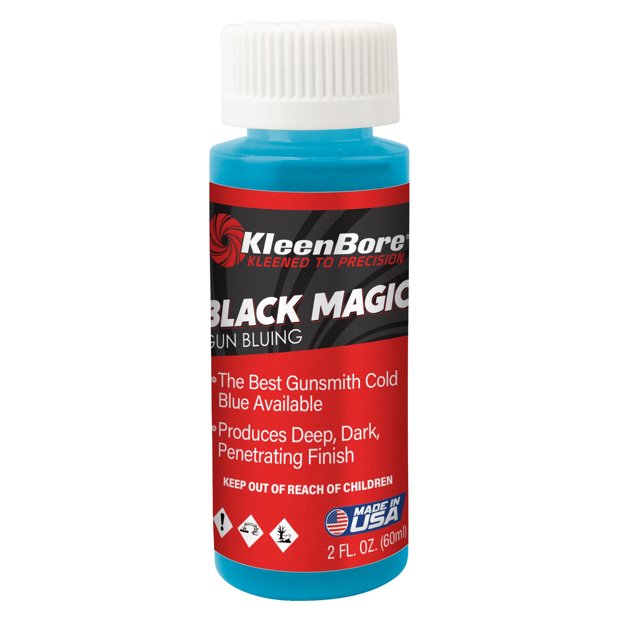 Kleen-Bore Black Magic Cold Bluing Solution GB2 2 oz Bottle