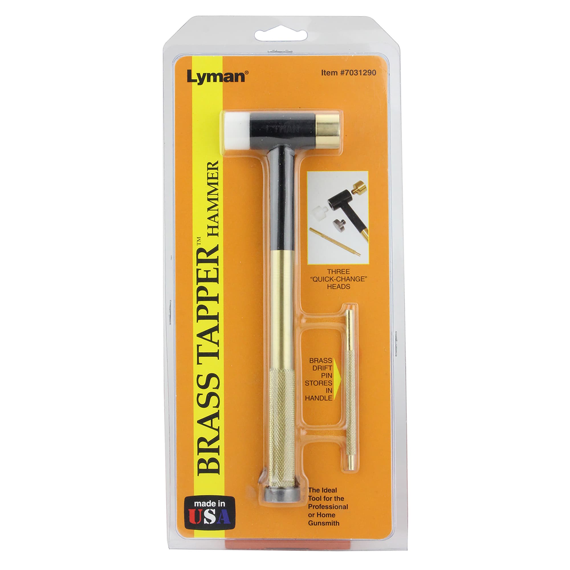 Lyman Brass Tapper Hammer 7031290 3 Interchangeable Heads