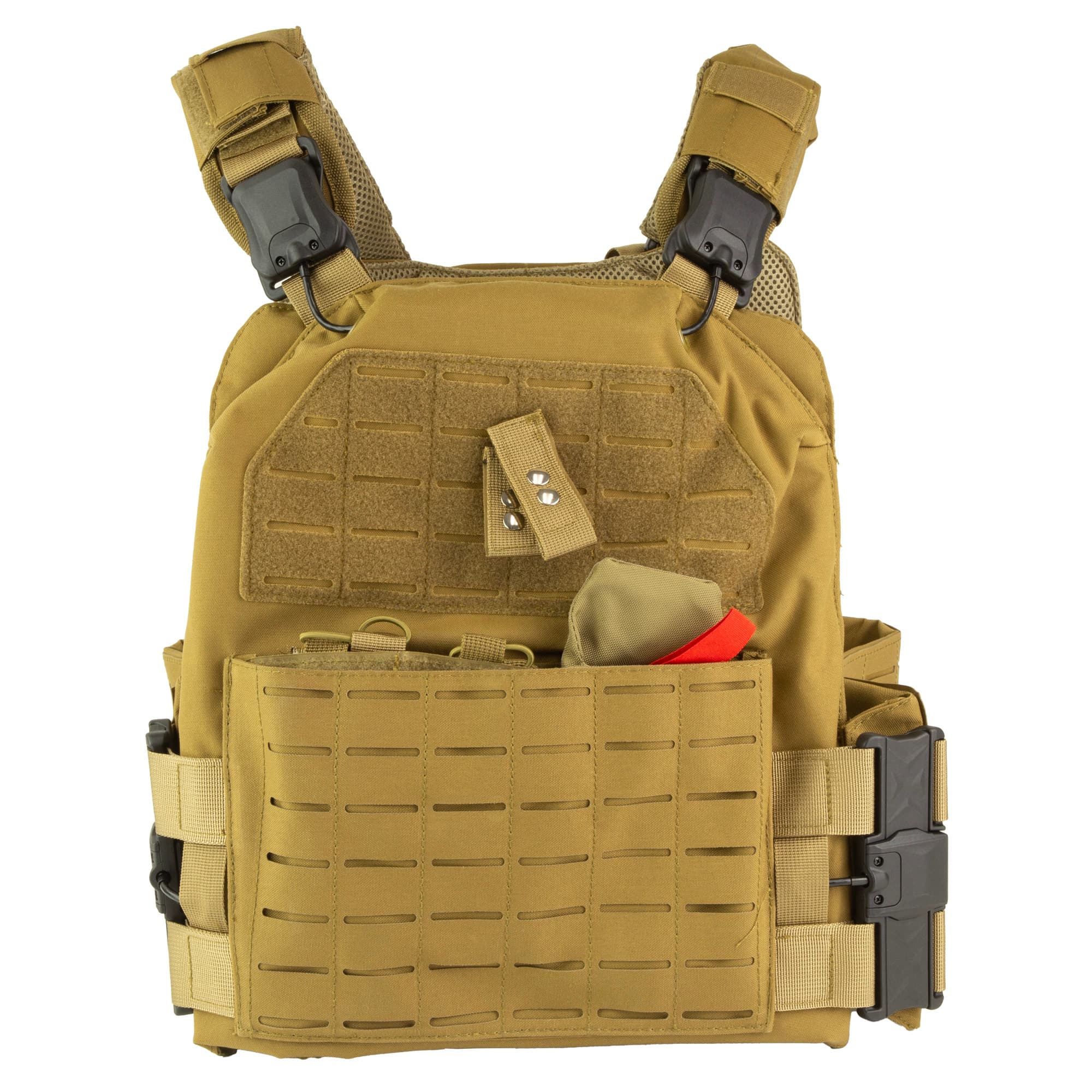 NcSTAR Quick Release Laser Cut Plate Carrier CVLCQRL3055T 2XL Tan