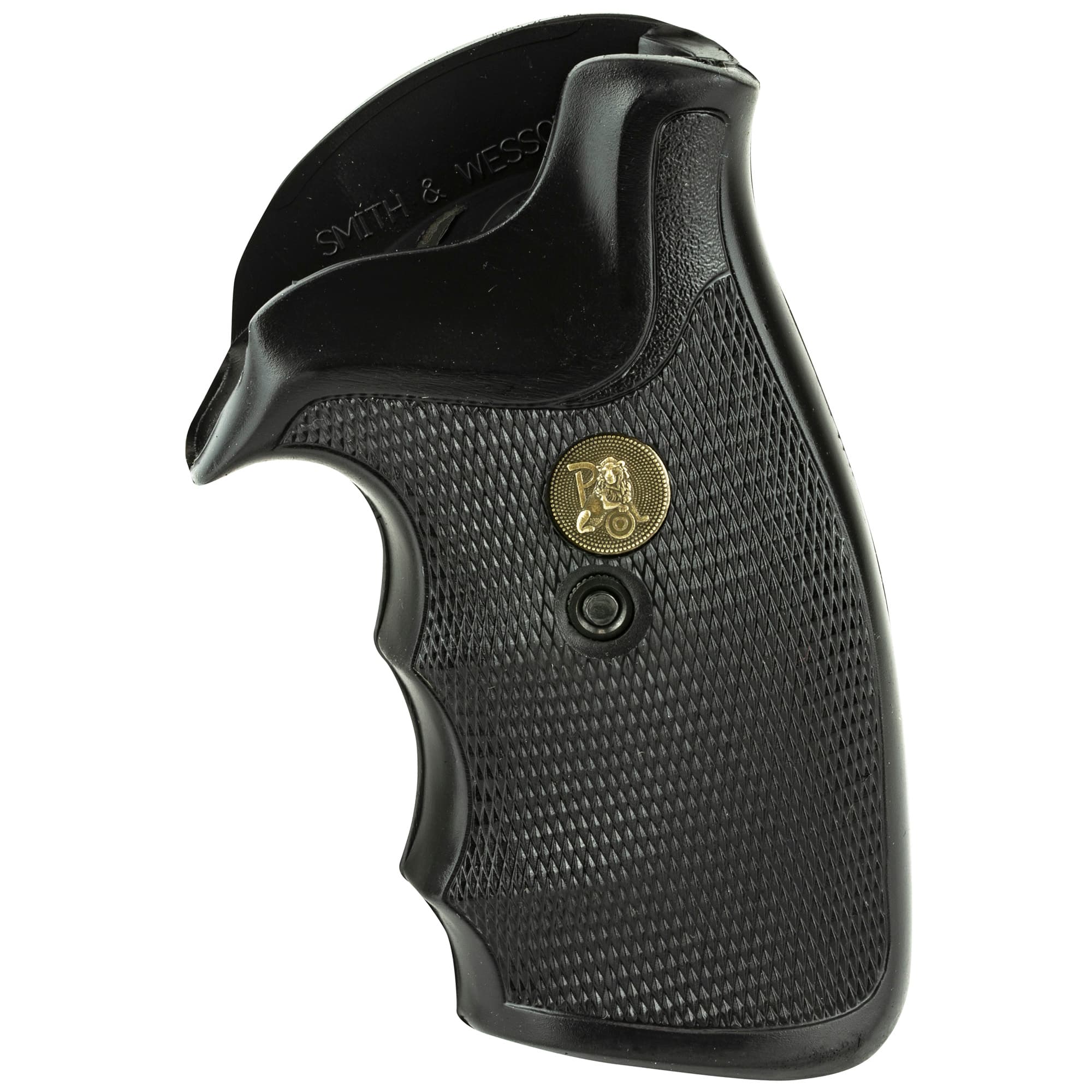 Pachmayr Gripper Rubber Grip 3266 S&W K/L Frame Round Butt Finger Groove Black