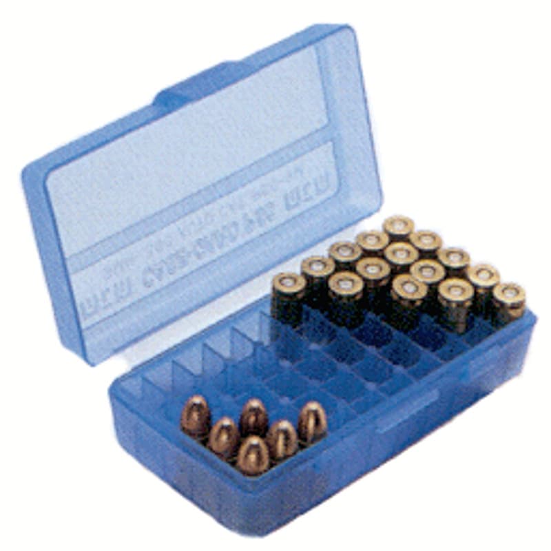 MTM P50-9M-10 Flip-Top Ammo Box 50 Round 9mm/380 ACP Green