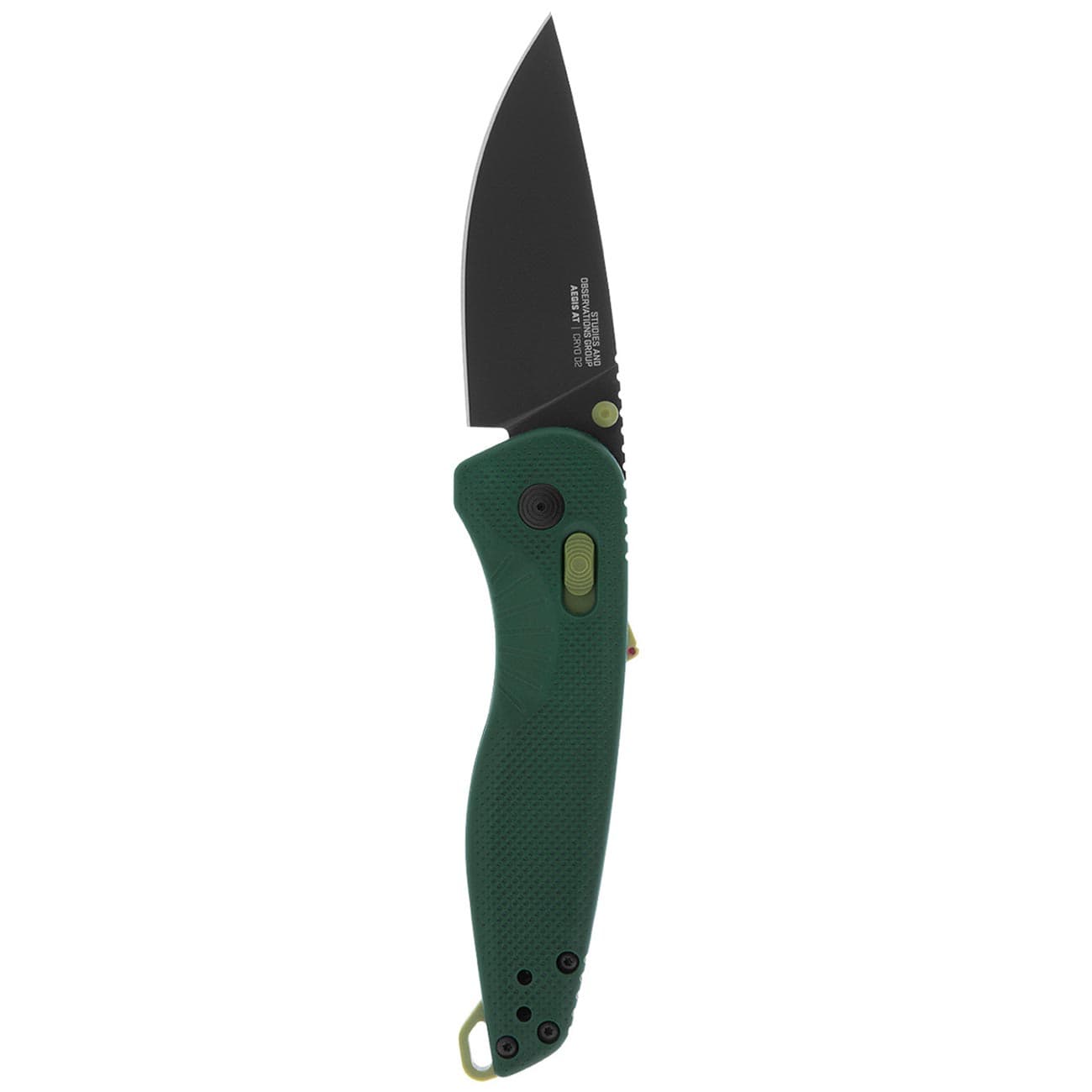 SOG Aegis AT Folding Pocket Knife 11-41-04-41 D2 Steel Forest & Moss