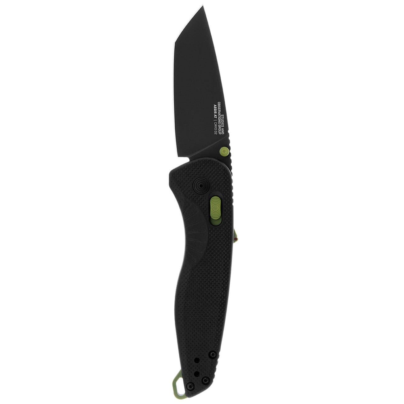SOG Aegis AT Tanto Folding Knife 11-41-09-41 D2 Steel Black & Moss Blade