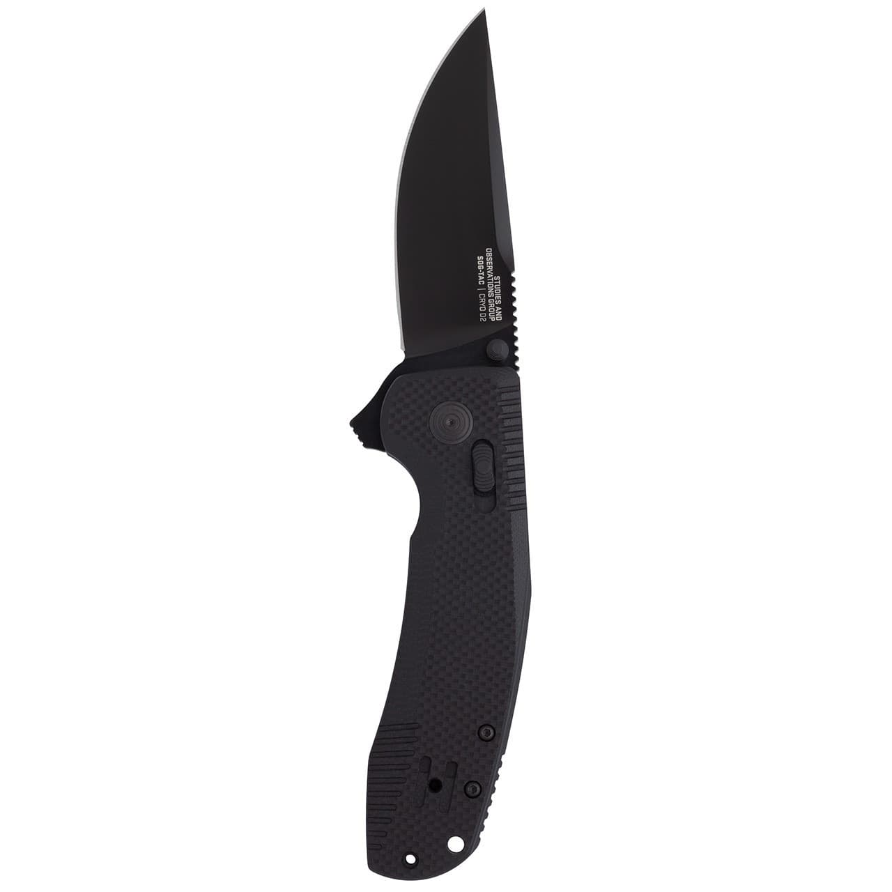 SOG SOG-TAC XR Folding Pocket Knife 12-38-01-41 D2 Clip Point Blade
