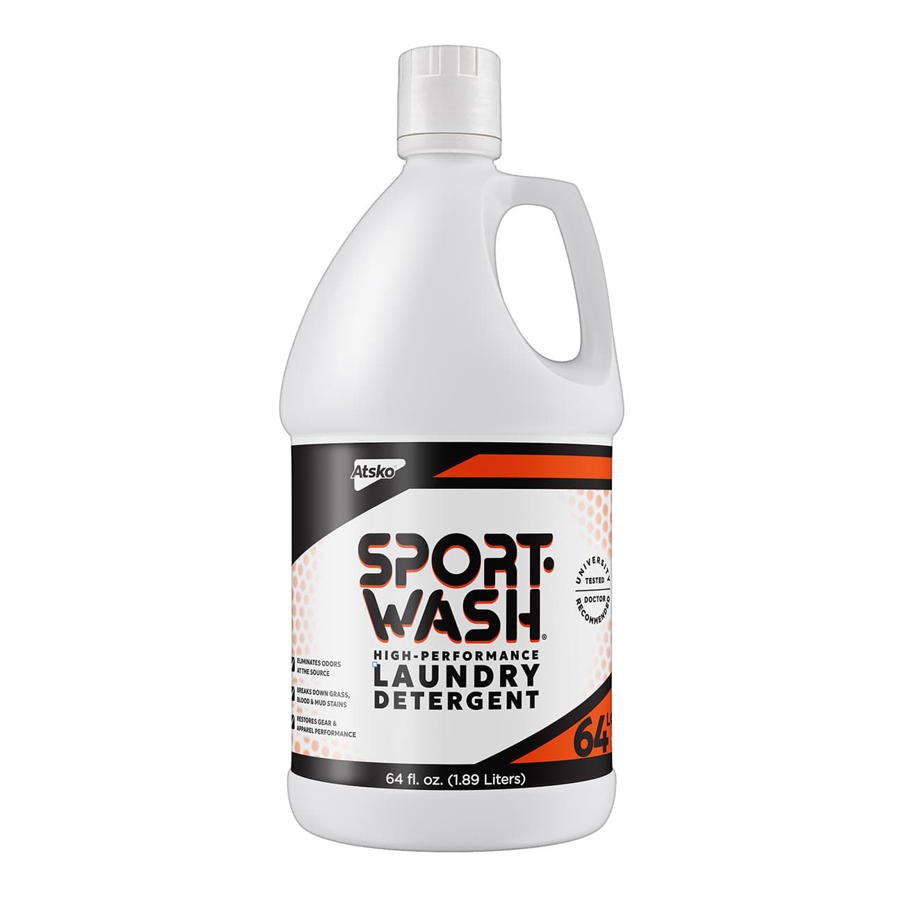 Atsko Sport-Wash Laundry Detergent 1338Q Scent-Free 64 Wash Loads