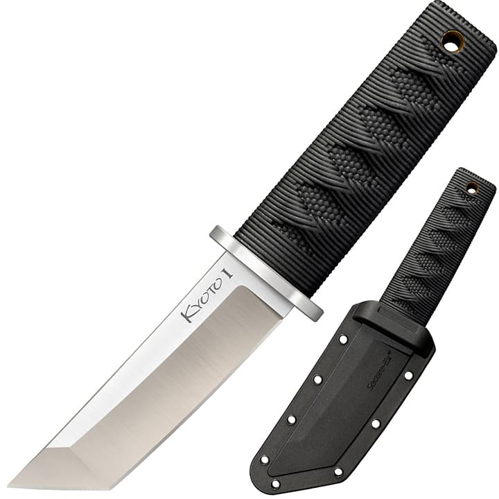 Cold Steel Kyoto I Tanto Fixed Blade Knife 17DA - Cord Wrapped Handle w/ Secure-Ex Sheath