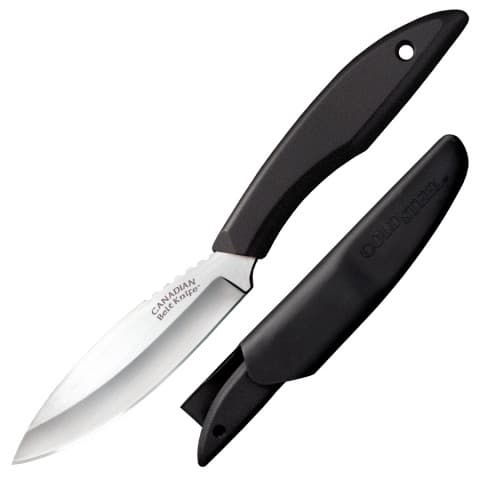 Cold Steel Canadian Belt Knife 4" Fixed Blade Knife 20CBL Black