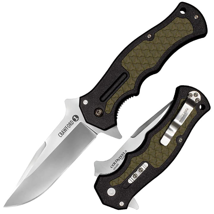 Cold Steel Crawford 1 Folding Pocket Knife CS-20MWC 4034SS Clip Point