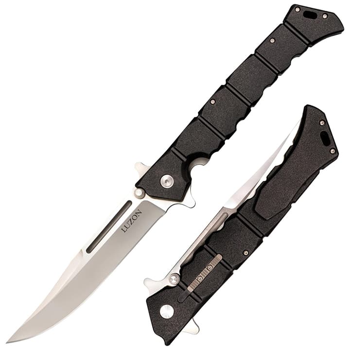 Cold Steel Luzon Large Folding Knife 6" Blade Black Handle 20NQX