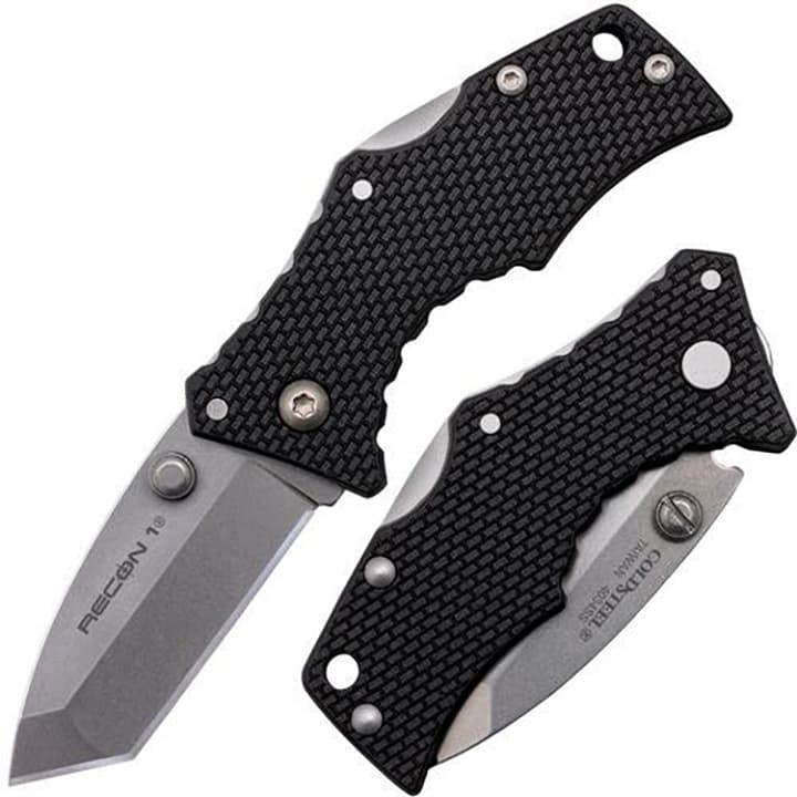 Cold Steel Recon 1 Tanto Folding Knife 3.5" AUS-8A Blade Black G10 27DT
