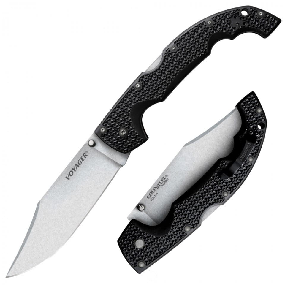 Cold Steel Voyager Large 5-1/2" Tanto Folding Knife 29AXC Black
