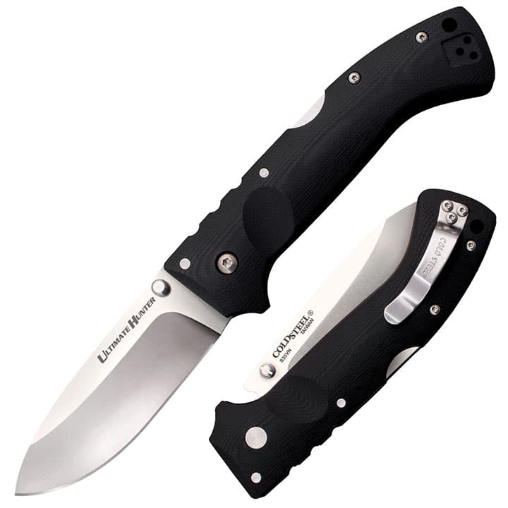 Cold Steel Ultimate Hunter 3.5" Folding Knife S35VN Steel Black G-10 Handle 30U