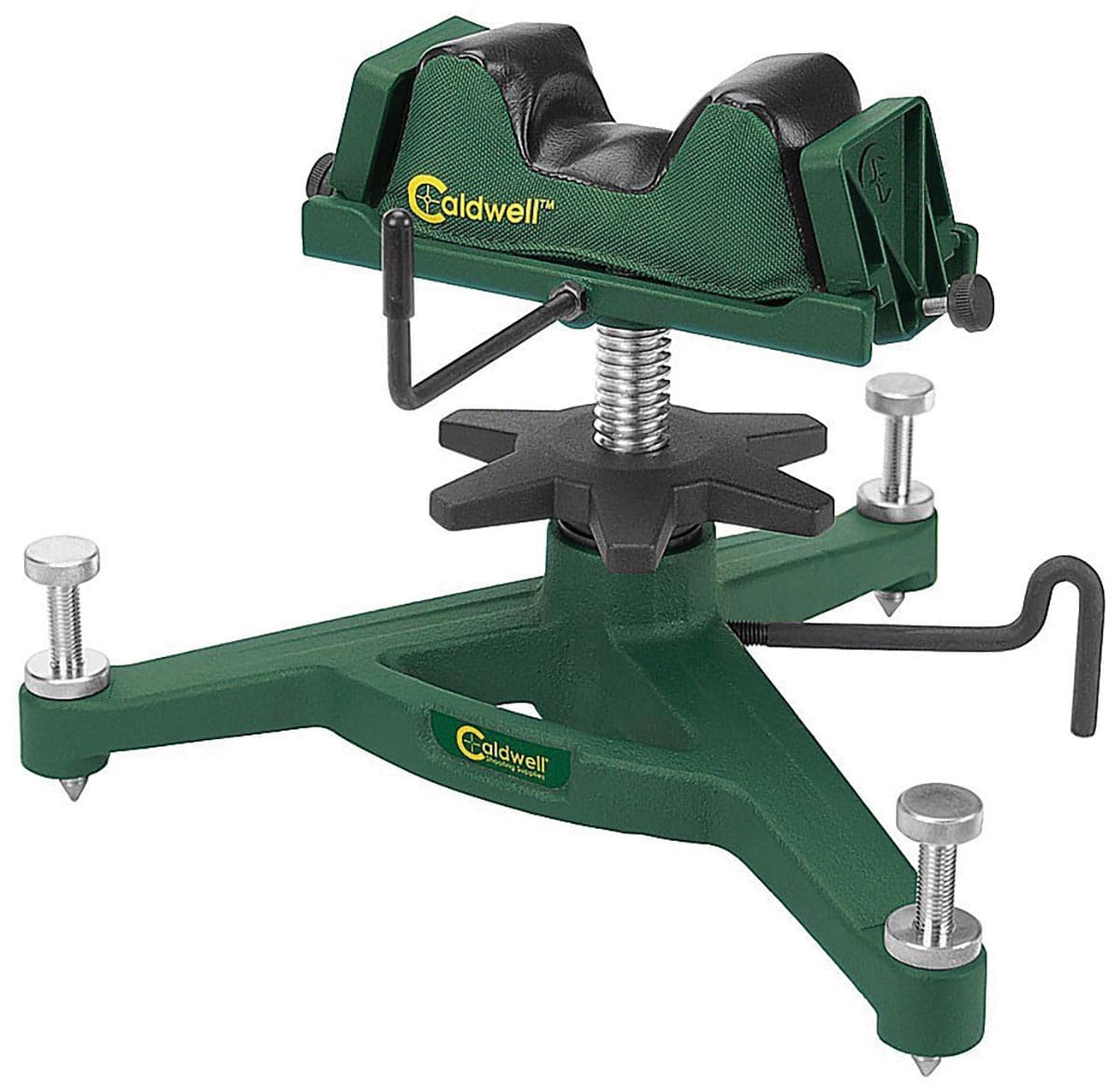 Caldwell The Rock Deluxe Shooting Rest 383774 Cast Iron Bench Rest w/Bag