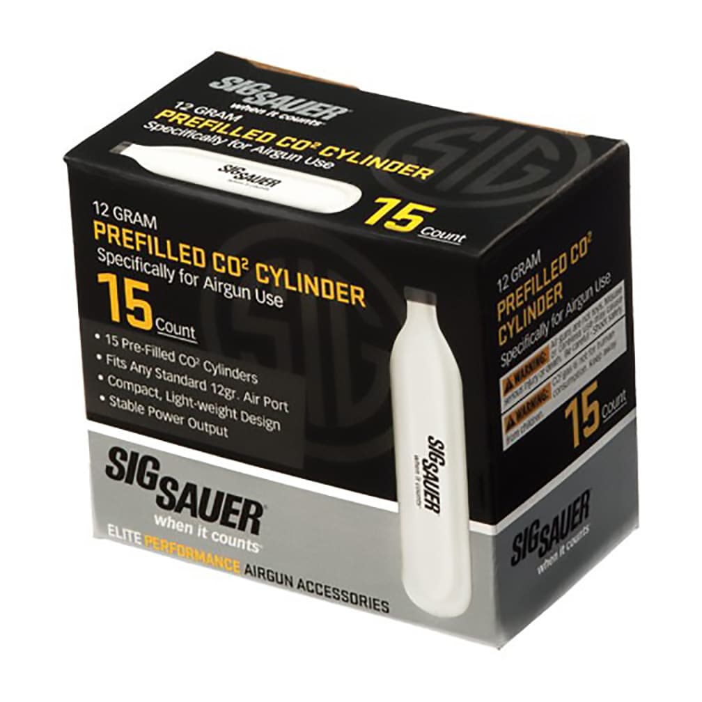 Sig Sauer CO2 Cylinders AC-12-15 12 Gram 15 Pack