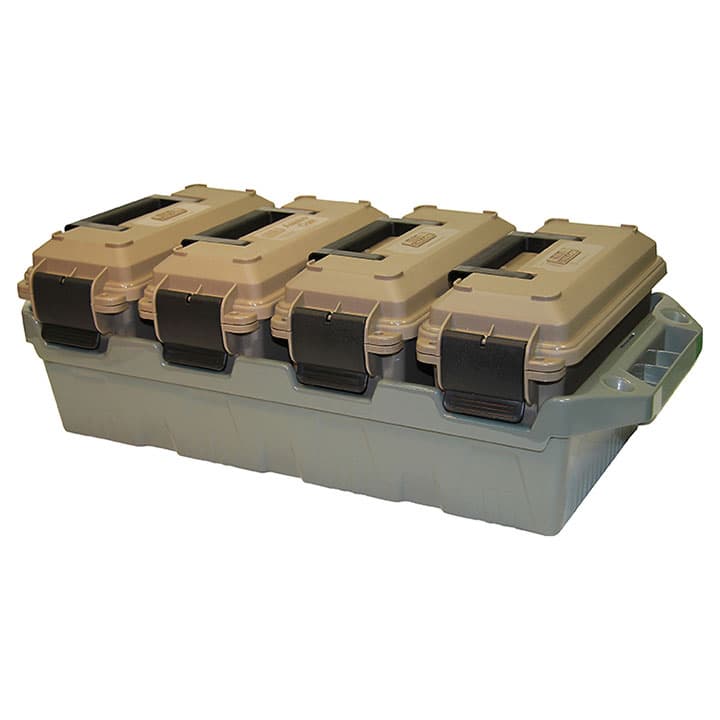 MTM AC4C 4-Can Ammo Crate 30 Cal Dark Earth/Army Green
