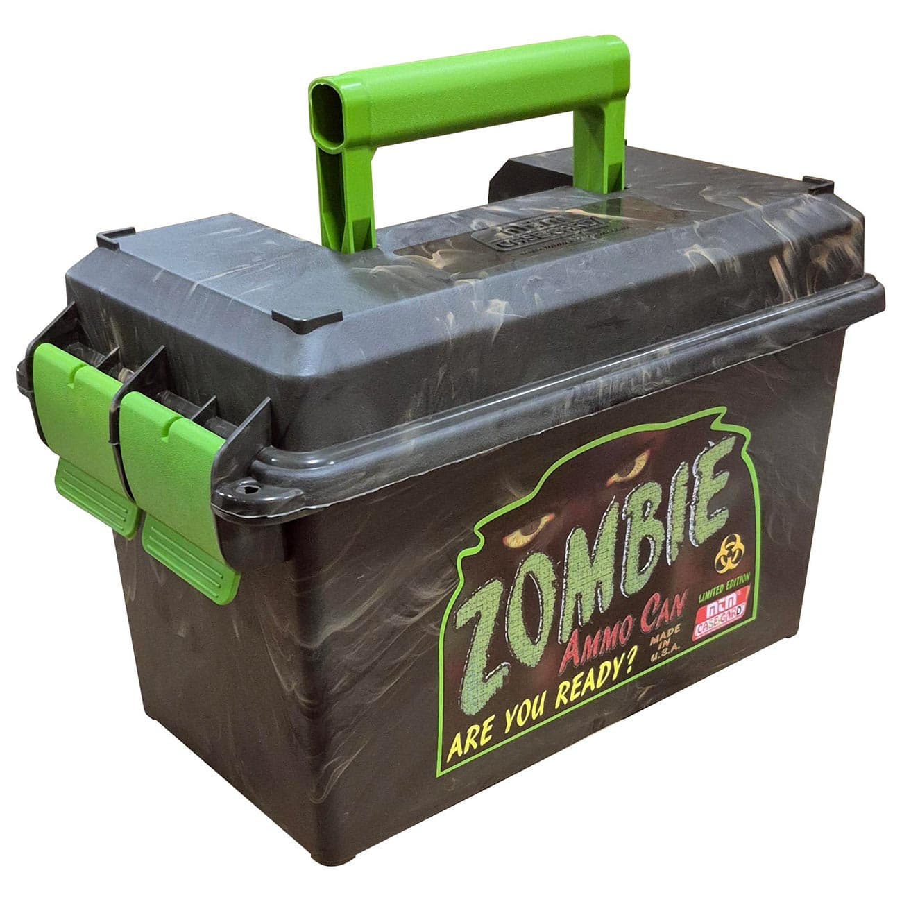 MTM Zombie Ammo Can 50 Caliber AC50Z Zombie Green/Black