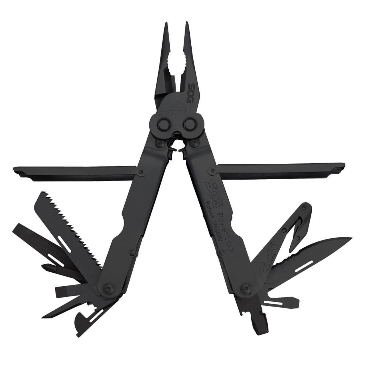 SOG PowerLock EOD Multi-Tool B63N-CP 18-in-1 V-Cutter Black Oxide