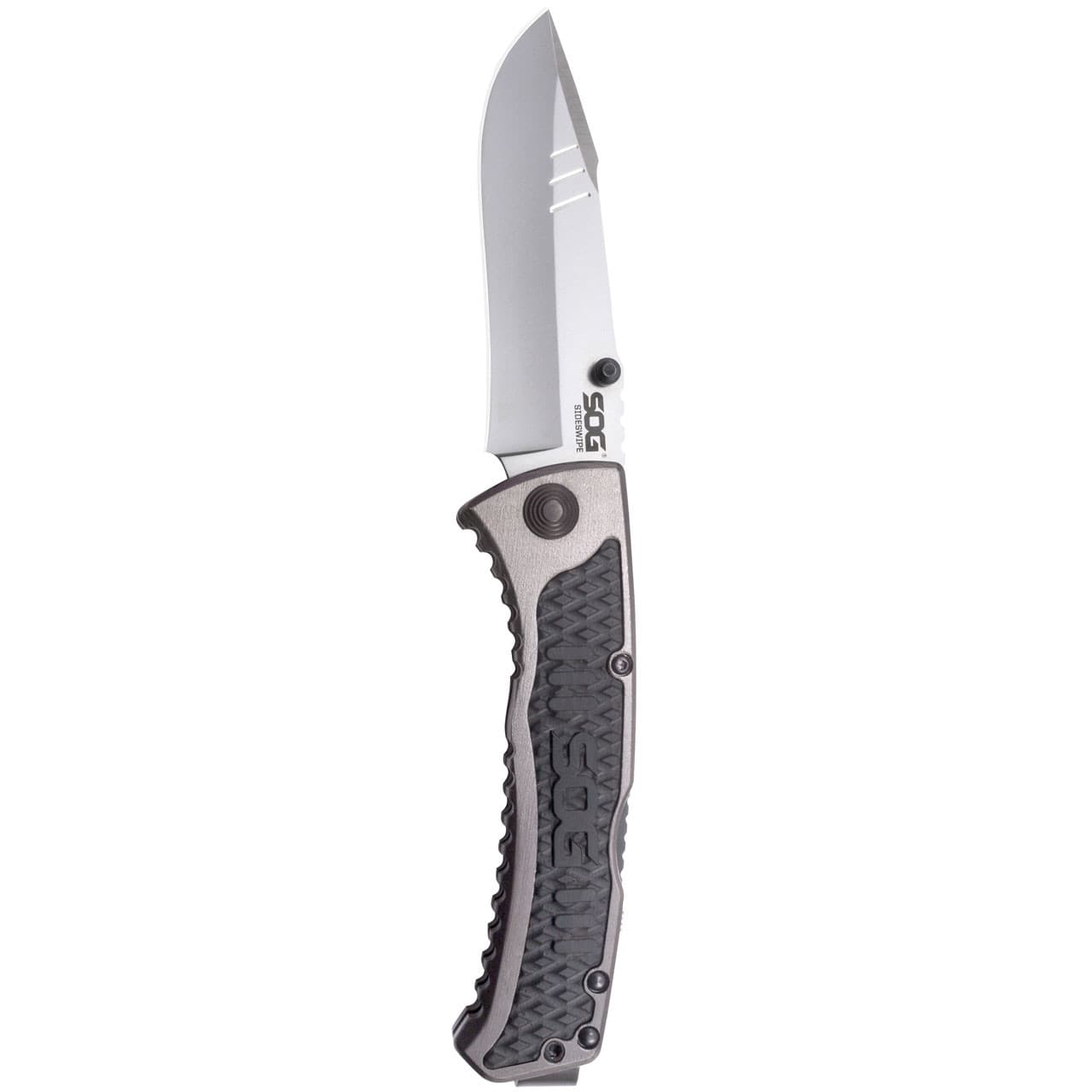 SOG Sideswipe SW1011-CP Assisted Opening Folding Knife 3.4in Clip Point Blade