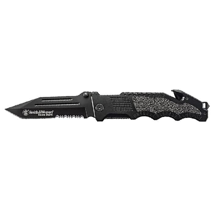 Smith & Wesson Border Guard SWBG2TS Tanto Folding Knife 4.4in Serrated