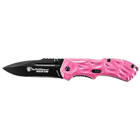 Smith & Wesson Black Ops 2.5" Spring Assisted Folding Knife SWBLOP3SMP Pink