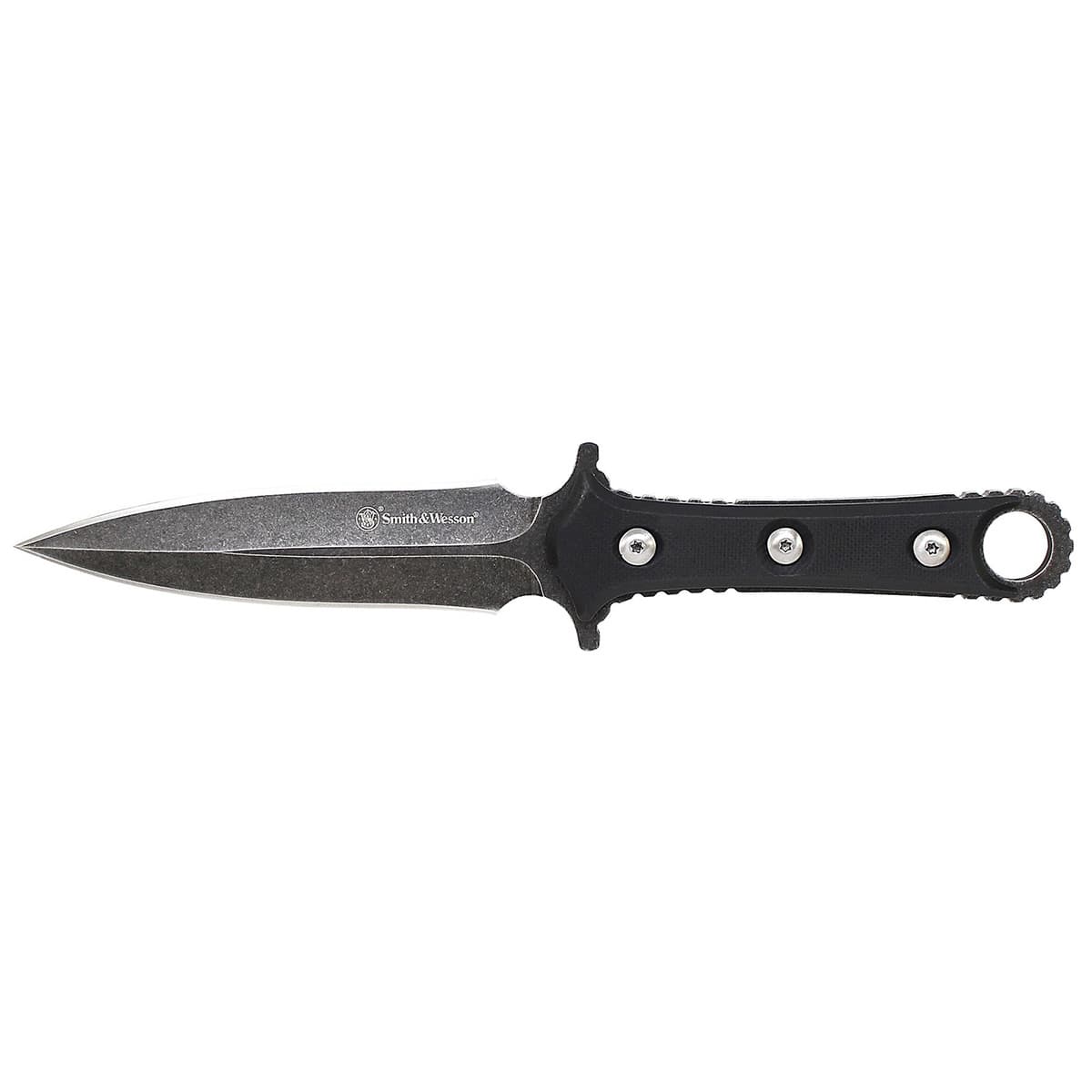 Smith & Wesson Full Tang Boot Knife SWF606 8Cr13MoV Double Edge Dagger