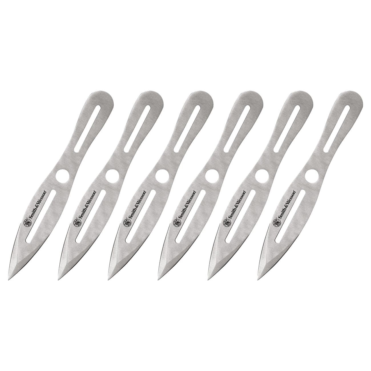 Smith & Wesson Bullseye 8 in Stainless Steel Throwing Knives SWTK8CP 6 Pack