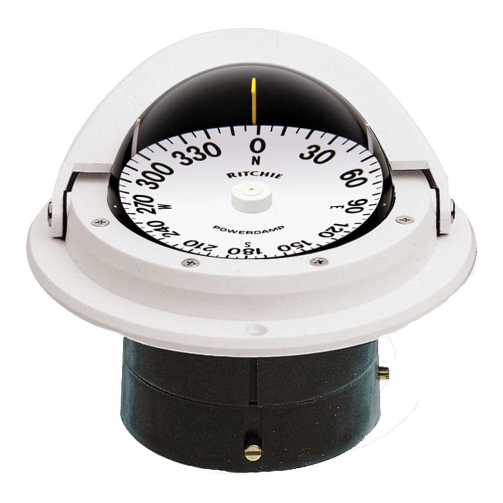 Ritchie Voyager Flush Mount Compass F-82W White 3 In Flat Dial