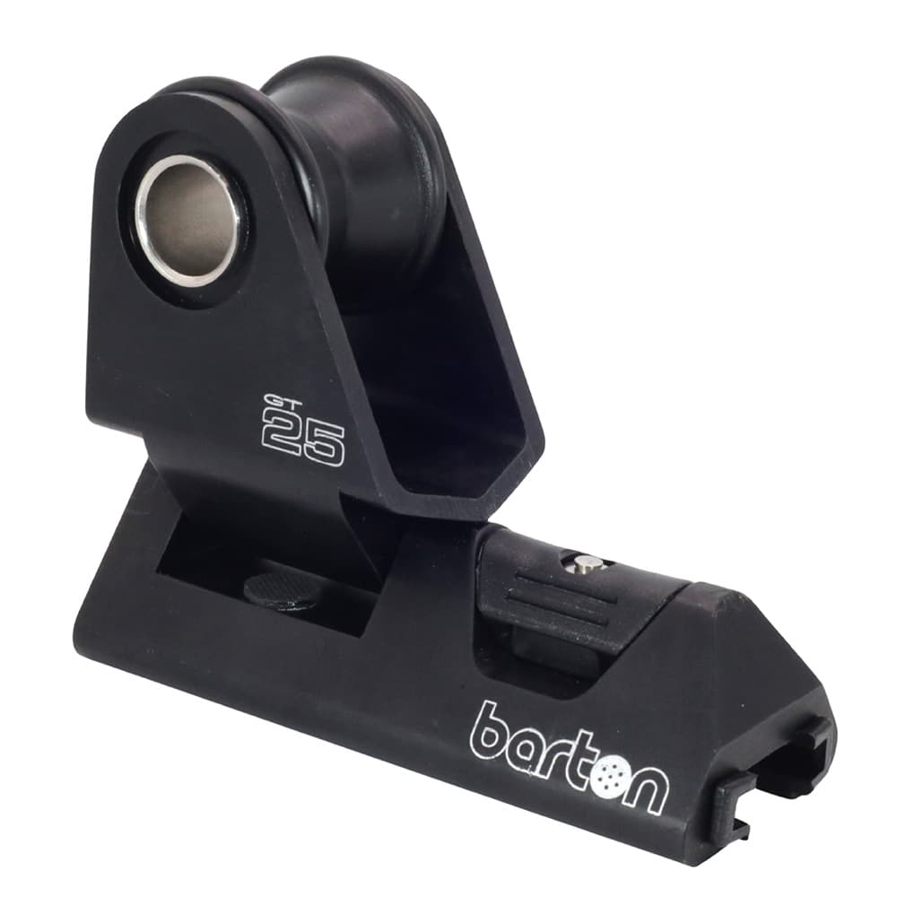 Barton Marine 25mm T-Track Genoa Car 25100GTB Black Anodized
