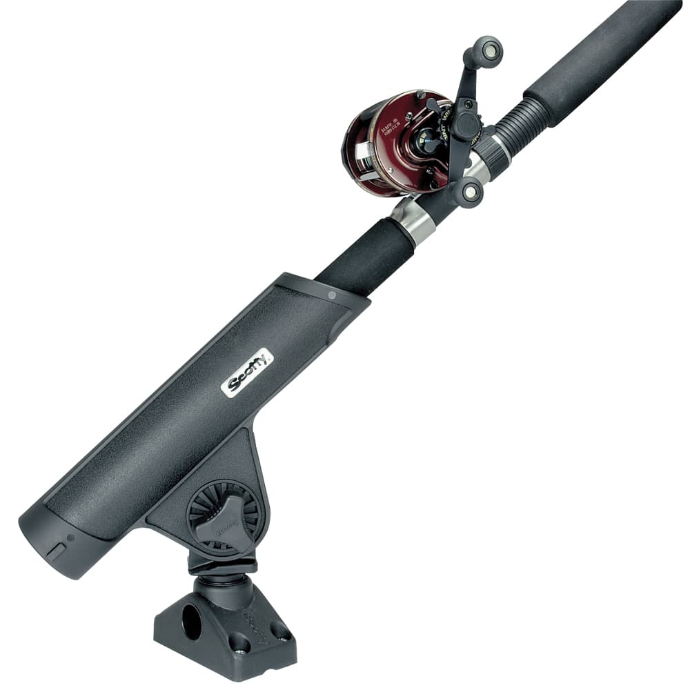 Scotty Rodmaster II Rod Holder w/241 Side/Deck Mount 350 Black