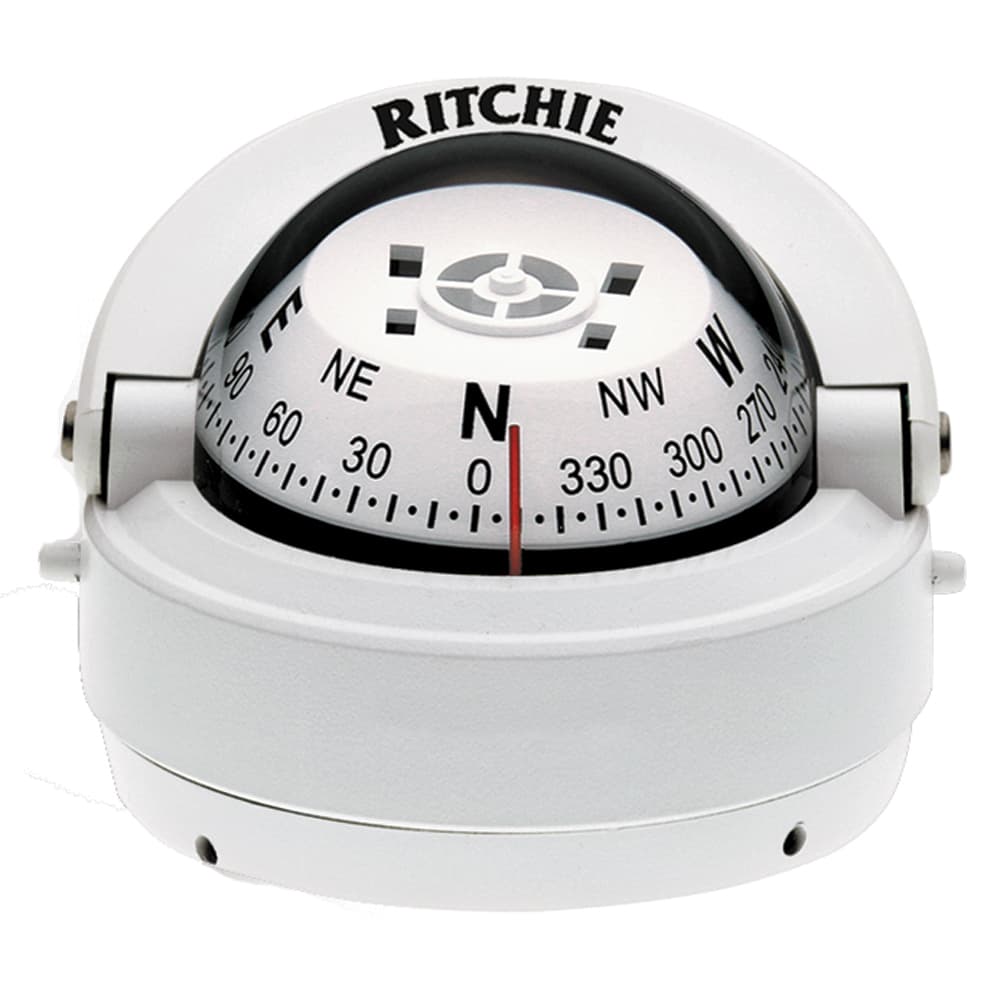 Ritchie Explorer Surface Mount Marine Compass S-53W White 2 3/4in Dial