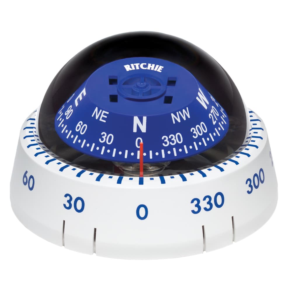 Ritchie Kayaker Surface Mount Marine Compass XP-99W White 2 3/4in Dial