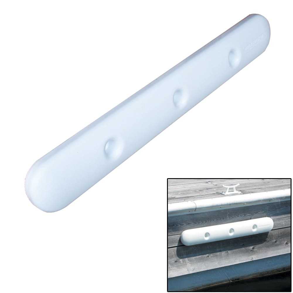 Dock Edge UltraGard DE1008F 35 in White PVC Dock Cushion Bumper Fender