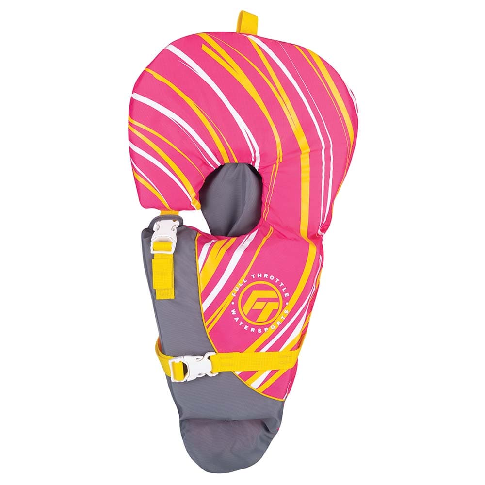 Full Throttle Baby-Safe Life Vest 104000-105-000-15 Infant to 30 lbs Pink