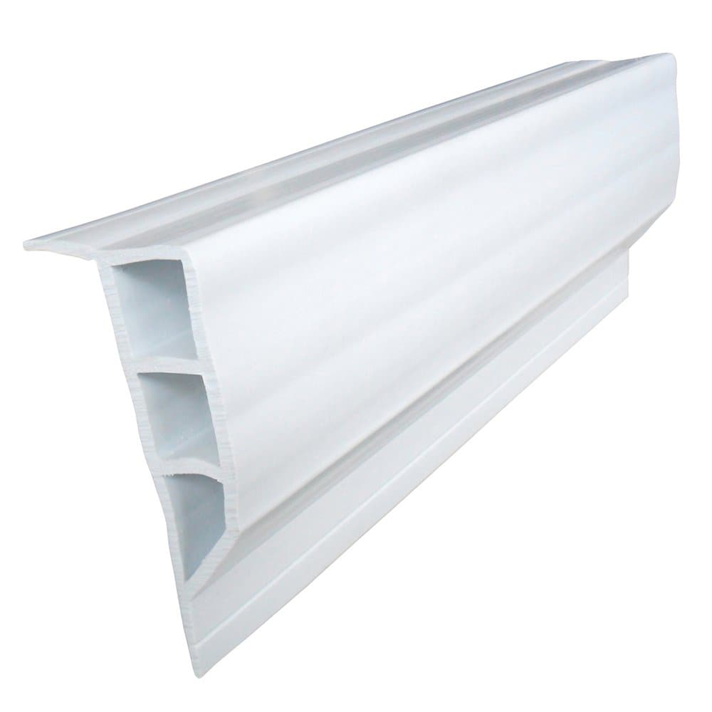 Dock Edge Standard PVC Full Face Profile DE1160F 16 ft White Dock Bumper
