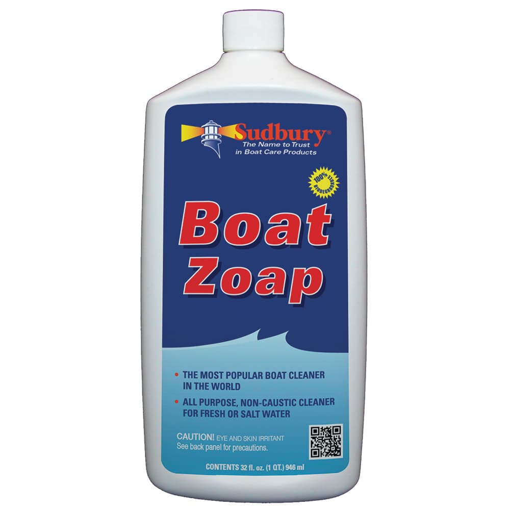 Sudbury Boat Zoap Multi-Purpose Marine Cleaner 805Q Quart 32 oz Biodegradable