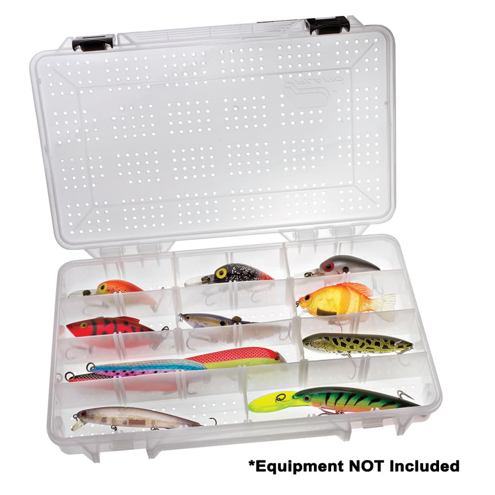 Plano Hydro-Flo StowAway 3700 437000 Clear 4-24 Compartment Tackle Box