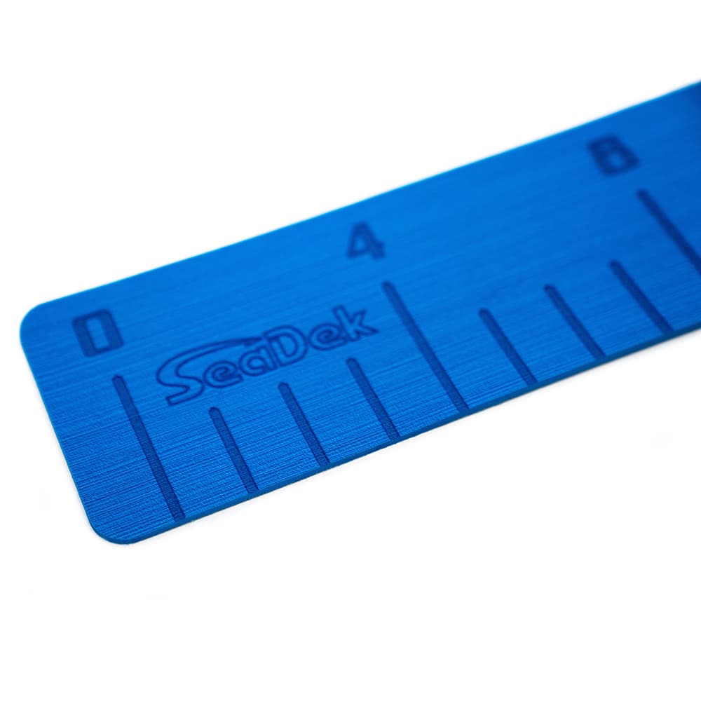SeaDek 4 x 36 in Fish Ruler 22135-80129 Bimini Blue Laser Logo Non-Skid