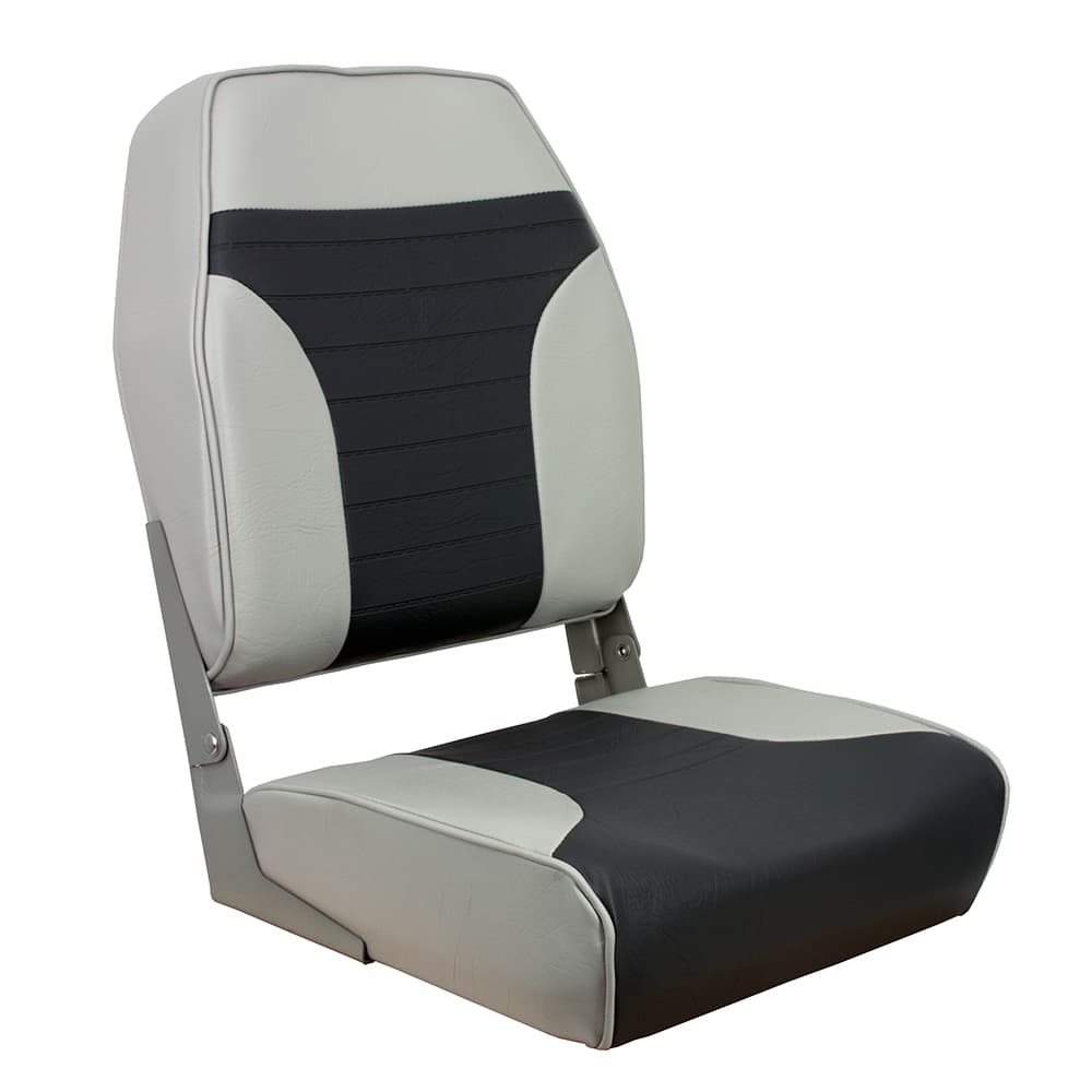 Springfield Marine High Back Folding Boat Seat 1040663 Gray/Charcoal
