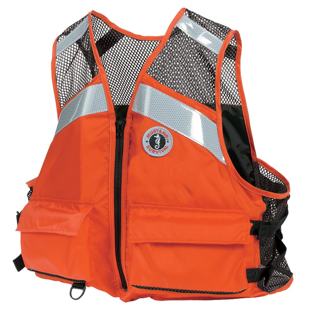 Mustang Survival Industrial Mesh Vest MV1254T1-2-XXL/XXXL-216 Orange XXL/3XL