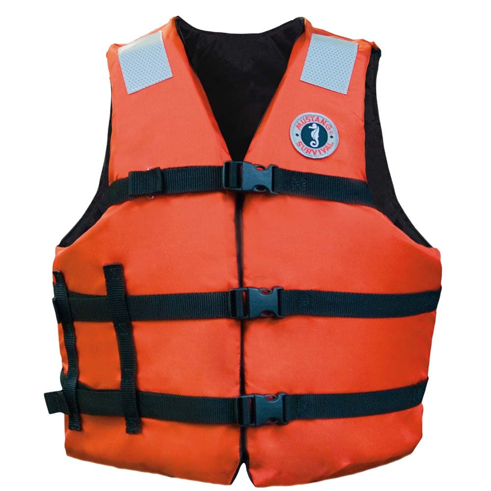 Mustang Universal Fit Flotation Vest MV3104T1-2-0-216 Orange USCG Type III