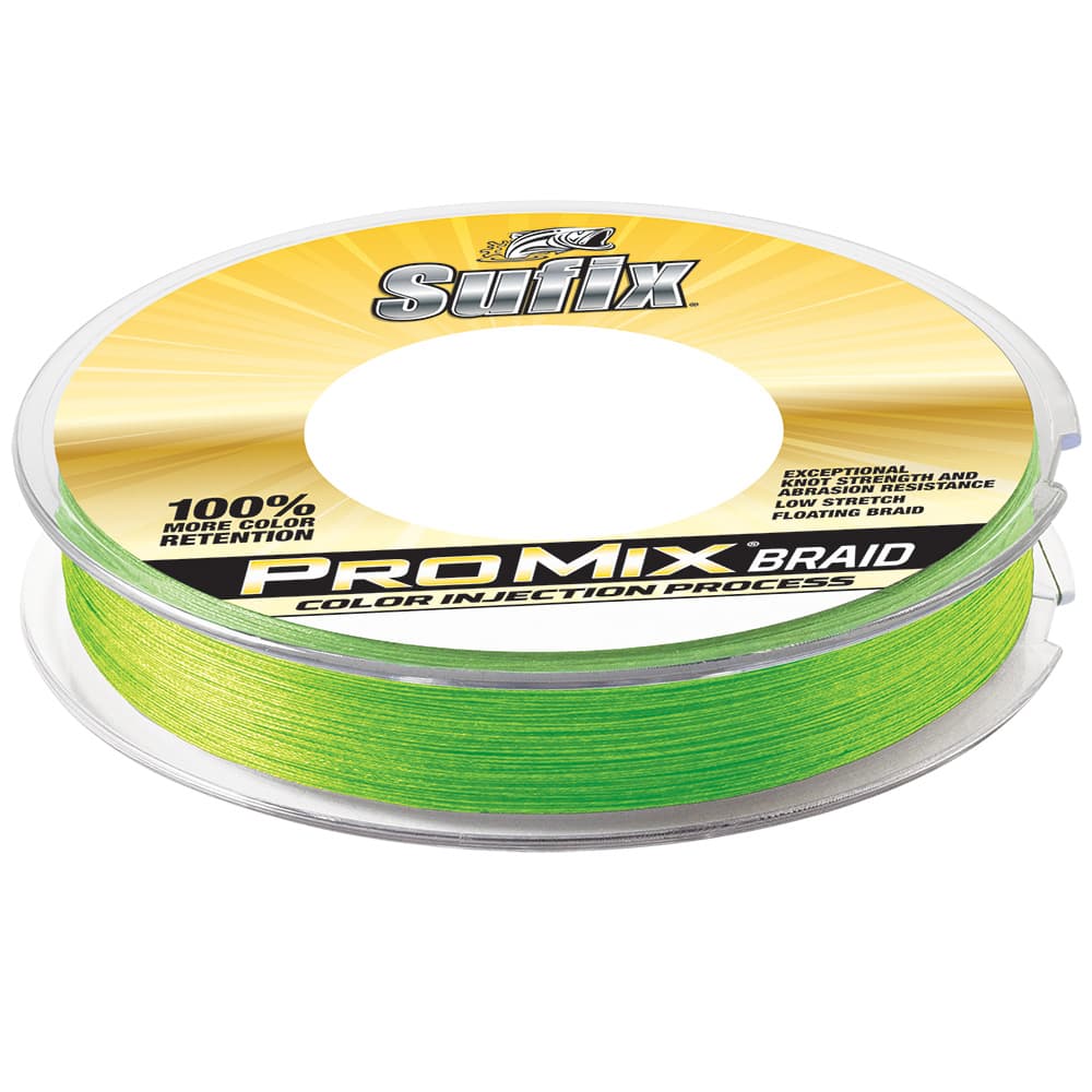 Sufix ProMix Braid Fishing Line 630-110L 10 lb Neon Lime 300 yds